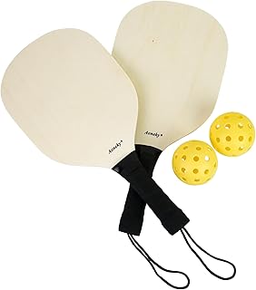 Aoneky Wood Pickleball Paddle Set for Indoor or Outdoor