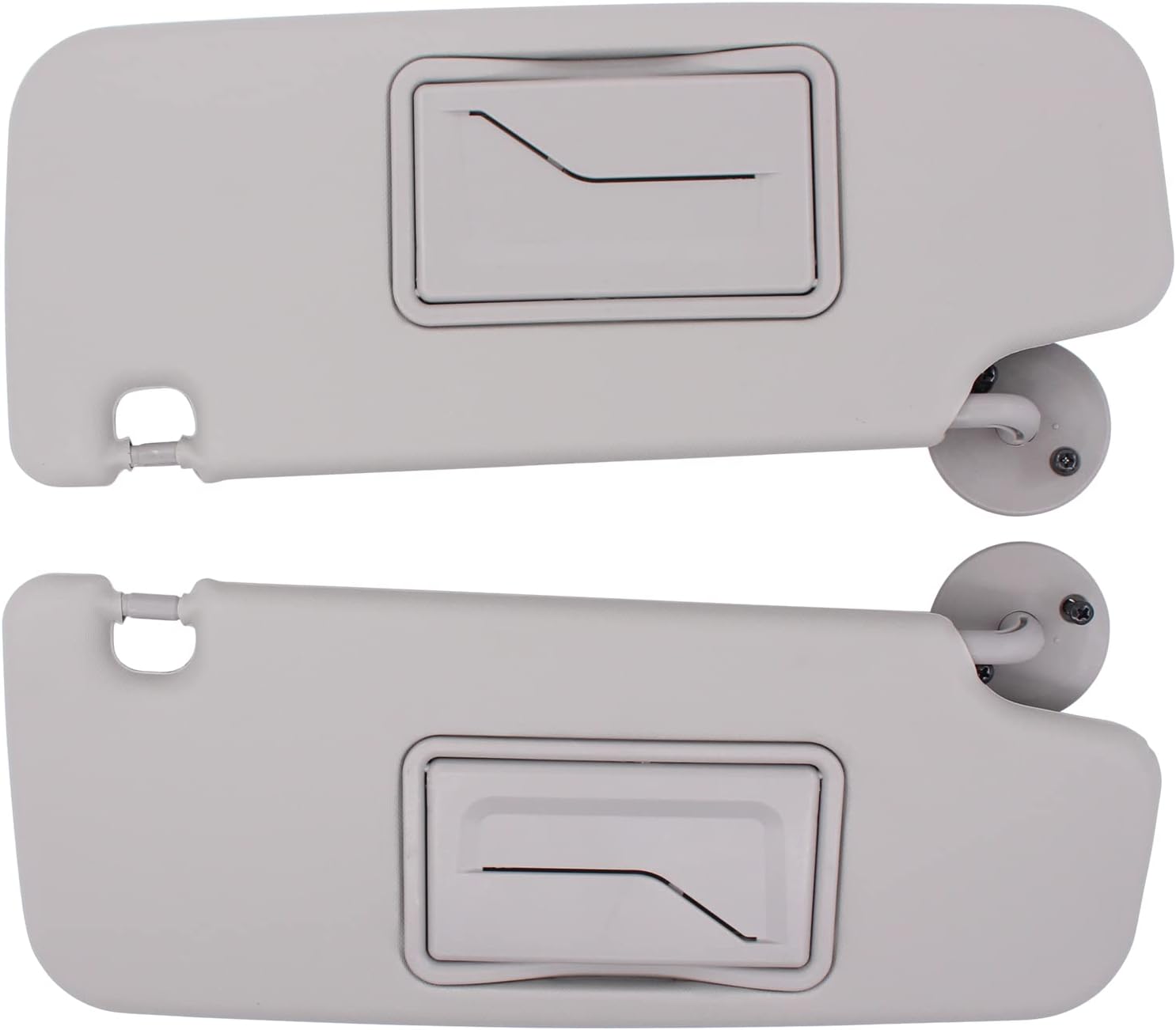 XtremeAmazing 2Pcs Gray Front Driver and Passenger Side Sun Visor for Spark 2011-2022 Sonic 2012-2020