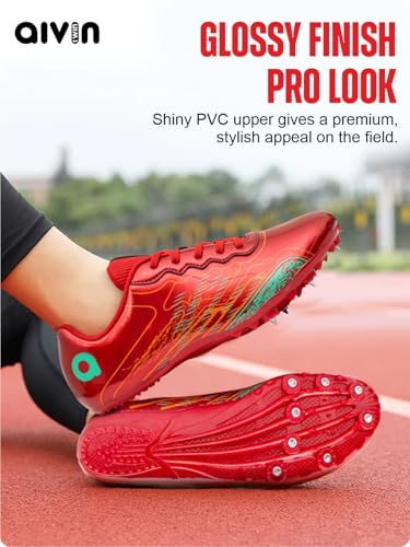 Image of Aivin Race Spike Running Shoes | Athletic Spikes Track & Field Shoes for Men | Sprint Spikes | Outdoor Running Shoes | Track and Field Shoes