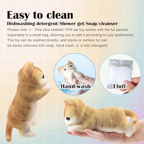 Image of Big Hand Painted Cat Squishy Toys,Large Cute Ultra Soft Kitty Squeeze Fidget Toys for Stress Relief ,Kawaii Squishies Sticky Animal Toys for Adults Kids,Decompression Sensory Balls (Congratulations)