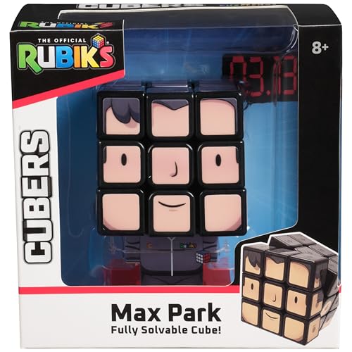 Image of Rubik's Cube, Max Park Cuber, Speed Cubing Collectible & Desk Decor, Problem-Solving Brain Teaser, Color-Matching Puzzle, Fidget Toy, Sensory Puzzle, for Ages 8 & Up