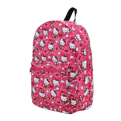 Bioworld Hello Kitty Toss AOP Pink Ground Travel Backpack (Little Big Kid), One Size4