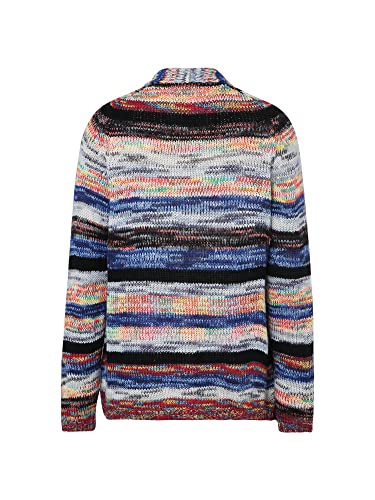 Women's Open Front Striped Cardigan Long Sleeve Cozy Knit Sweaters with Pockets4