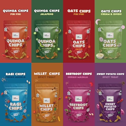 Image of Chef Urbano Quinoa Chips Jalapeno 85g PACK OF 6 | Gluten Free | | Vegan | Low GI| Crunchy Healthy Snacks | High Protein and Fiber Rich | Good for Diet | Good for Kids