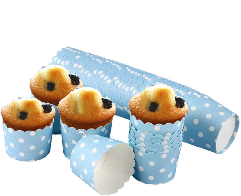 50 PCS Paper Baking Cups Muffin Case Cupcake Liners for Valentines Day, Wedding, Birthday, Christmas, Baby Shower Party Decoration