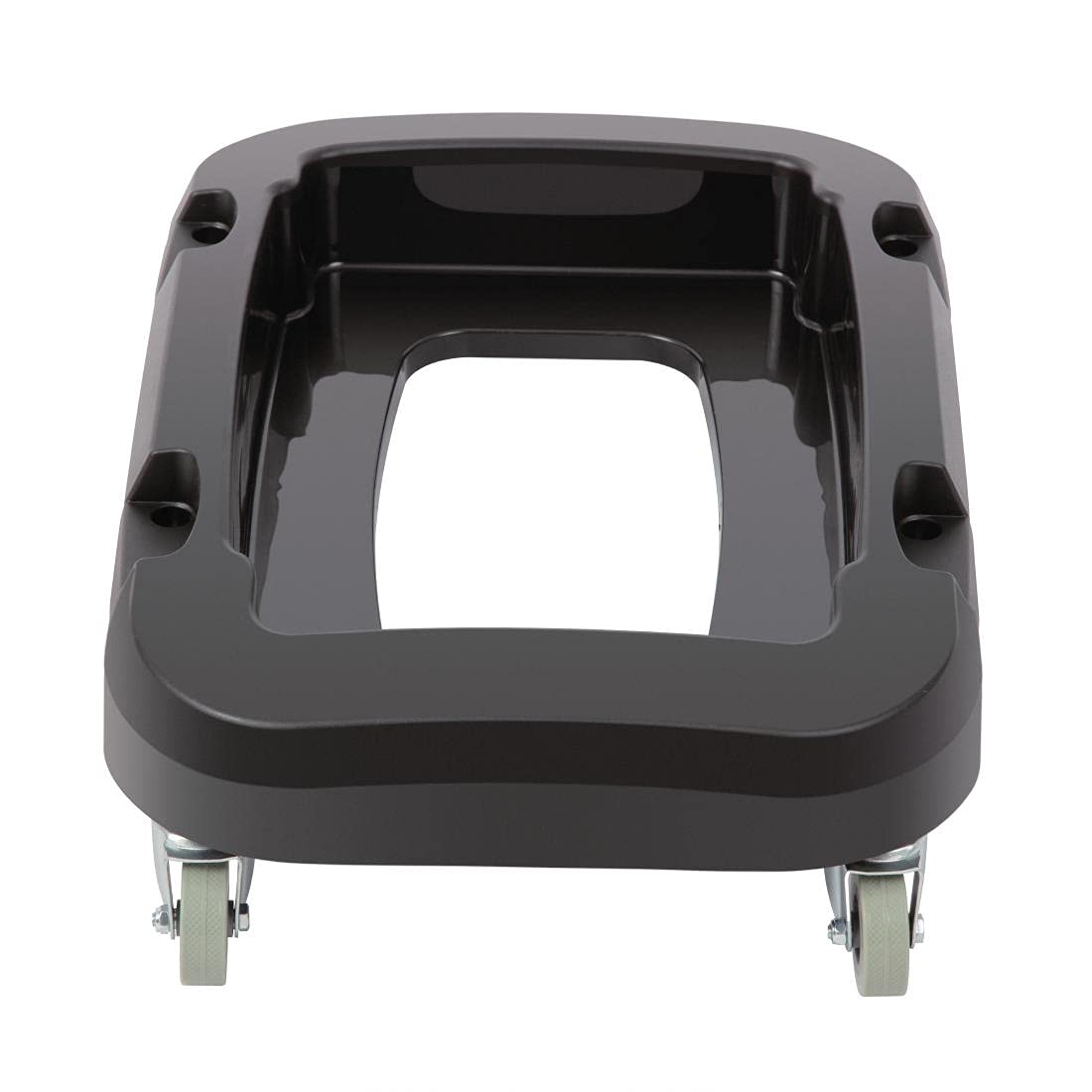 Jantex Socle pour conteneur 56 litres, noir, dimensions : 152 (H) x 333 (L) x 481 (P) mm, chariot poubelle, quatre roulettes incluses, conception en plastique robuste, compatible avec CK960, CL925