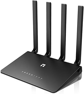 Netis AC1200 Gigabit Smart Dual Band MU-MIMO WiFi Router - Supports Beamforming, Guest WiFi and AP/Reapter Mode, Long Range Coverage by 4 High Gain Antennas (N2)