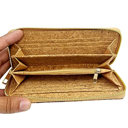 Handmade Cork zipper Wallet for Women, zipper wallet, Vegan Organic Sustainable Eco Friendly gift, Waterproof, Lightweight and Durable, Plant based product4