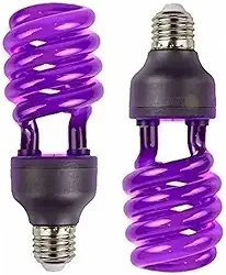 Lâmpada Luz Negra 36w Espiral - Efeito Neon - Energia Uv