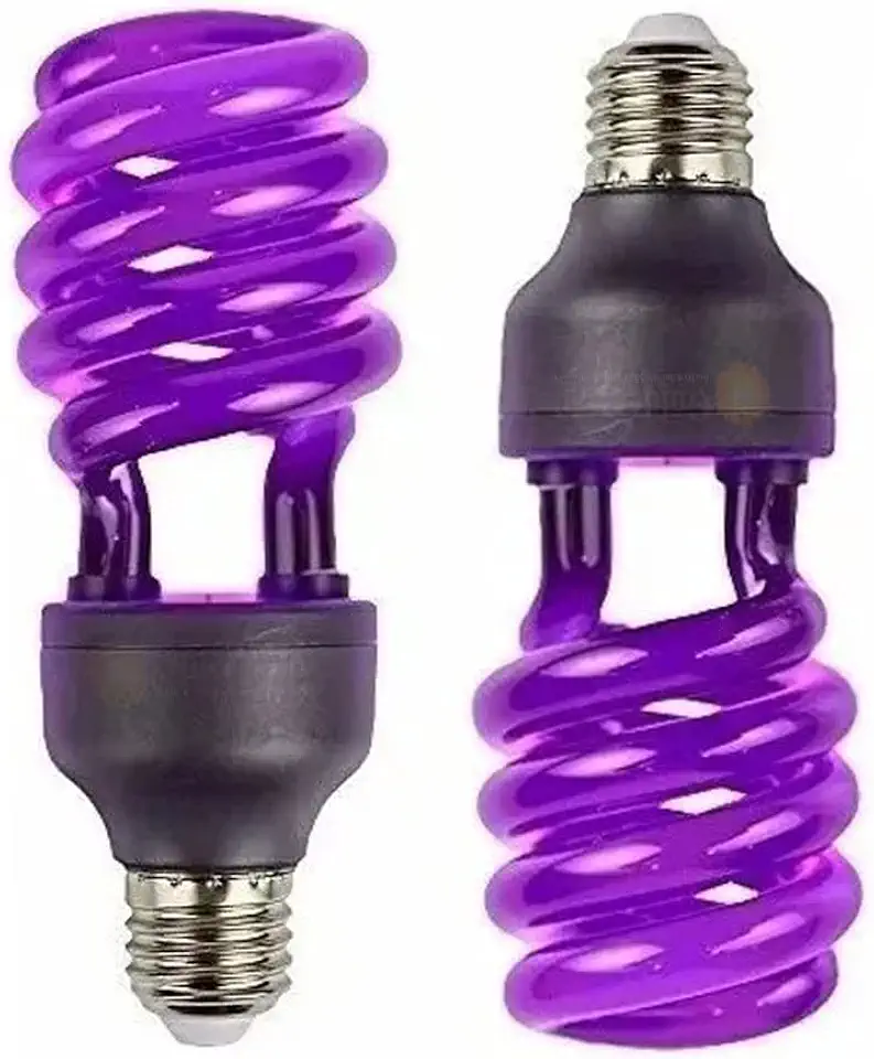 Lâmpada Luz Negra 36w Espiral - Efeito Neon - Energia Uv