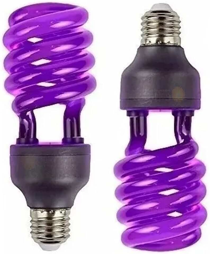 Lâmpada Luz Negra 36w Espiral - Efeito Neon - Energia Uv