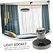 Gadpiparty Vintage Style Bulb Base Lamp Socket Adapter E27 Screw Base for Home Office Bar Industrial Easy Installation