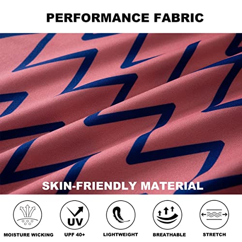 Trusmol Mens Golf Shirts Dry Fit Short Sleeve Print Moisture Wicking Casual Polo Shirt #TOP4