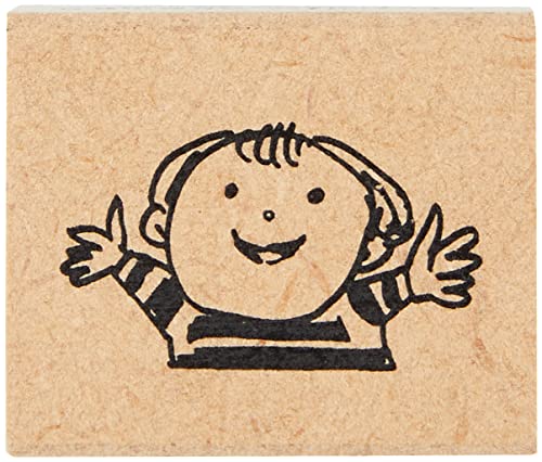 こどものかお ピッコロスタンプ 男の子・バンザイ 0812-039