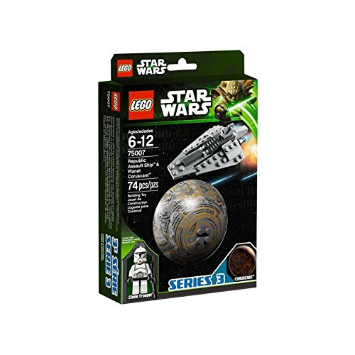 LEGO Star Wars   Planetas: Republic Assault Ship & Planet Coruscant (75007)