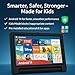 NOBKLEN 10.1 Inch Kids Tablet with Shockproof Case | Android 14, 64GB+8GB RAM, 12H Battery | Parental Control, Google Kids Space & Preloaded Educational Apps | WiFi 6, HD Display, Ages 3-12