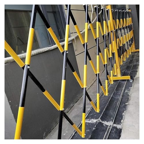Barrière de sécurité en métal rétractable pour clôture industrielle de chantier