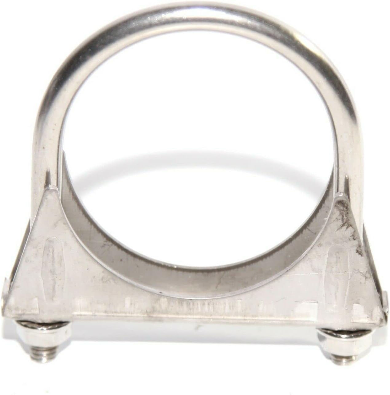 Heavy Duty 2.75" (2 3/4 Inch) Universal Stainless Steel U-Bolts Clamps with Saddle Flange for Exhaust Tail Pipe