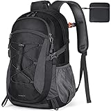 【Faltbare Leichte Wanderrucksack】: Dieser daypack lässt sich leicht auf eine Größe von nur 27 x 27 cm zusammenfalten und nimmt nur sehr wenig Platz ein. Bewahren Sie ihn als Ersatztasche in Ihrem Gepäck auf und klappen Sie ihn aus, wenn Sie mehr Platz benötigen. Dieser Rucksack kann als Wanderrucksack, Trekkingrucksack, Daypack, Reiserucksack, Skirucksack und Fahrradrucksack verwendet werden.