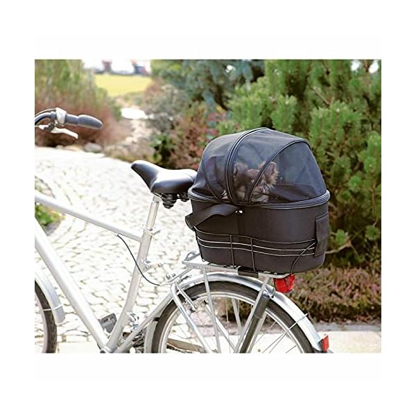 Kosoree Black Bicycle Dog Basket For the Rear Luggage Rack Removable Bag Small Dogs 6kg - Image 4