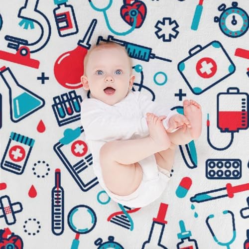 Anceky NurseThrow Blanket for Couch Sofa Lightweight Fleece Plush Blankets Bed Home Living Room 30"x40" - Image 7