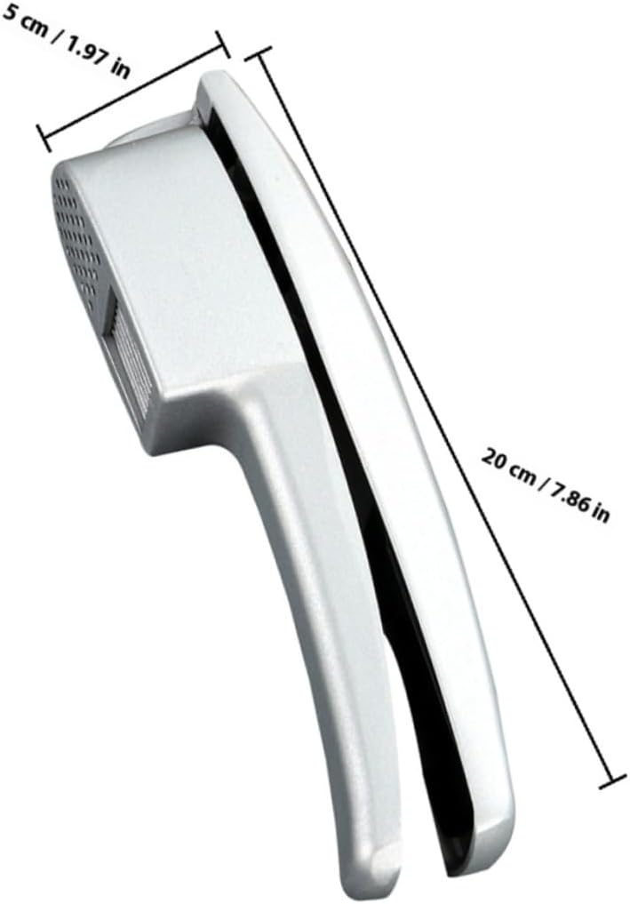 Aluminum Alloy Garlic Press Manual Crusher Handheld Garlic Slicer Ergonomic Kitchen Tool for Easy Mincing Saving Cooking