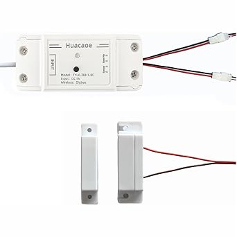 Easy Installation|Hucaoe Zigbee 5V Smart Garage Door Opener Controller| with Magnetic Sensor|Tuya/Smart Life App Control|Compatible with Alexa Echo| Google Home| Requires Tuya Hub