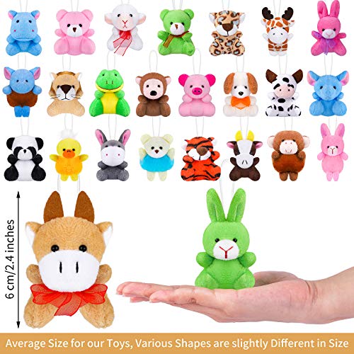 Ruisita 32 Pack Mini Plush Animals Toys Set, Jungle Animal Plush Toys Stuffed Animals Set For Easter Hunts, Basket Stuffers, Easter Party Favor, Goodie Bag Fillers #TOP1