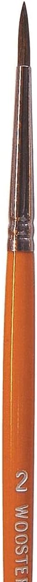 Wooster Brush Camel Hair Watercolor Pointed Artist Brushes Size #2 - Pack of 12
