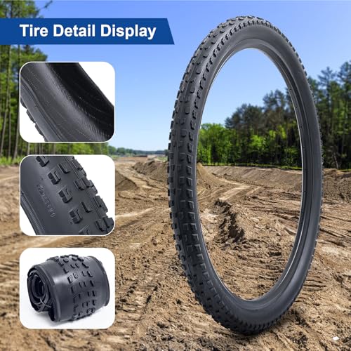 27.5×2.10 (54-584) Bike Tire 27.5 inch Bicycle tire Suitable for 27.5 x 2.10 27.5×2.125 Gravel/Off Road/Mountain Folding Replacement Bike Tire (Single)
