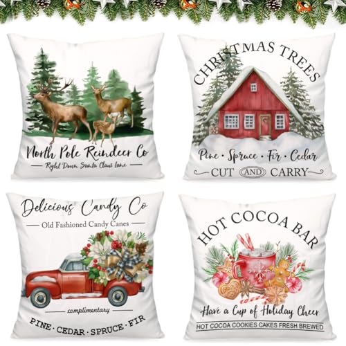 ZesGlyxyr Fundas Cojines Navidad Juego