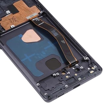 OLED for Samsung Galaxy S10 Lite Screen Replacement for Galaxy S10 Lite SM-G770F LCD Digitizer for Samsung S10 Lite Display SM-G770F LCD Screen Touch Assembly Repair Part with Frame