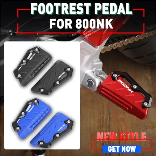 Repose-pieds larges CFMOTO 800NK en alu taillé masse pour un confort de route supérieur