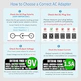 Security-01 DC 9V 1.5A Power Supply, Plug 5.5mm x 2.1mm, Center Positive, for Exercise Bike - Image 2