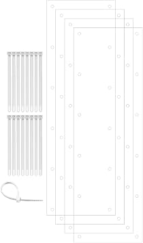 4 Pack Cage Siding Edge Liner 14" x 4.5" Flexible Adjustable Habitat Shields Hang Horizontal or Vertical Pet Rabbit Hamster Sugar Glider Squirrel Guinea Pig Urine Guard by Marketing Holders