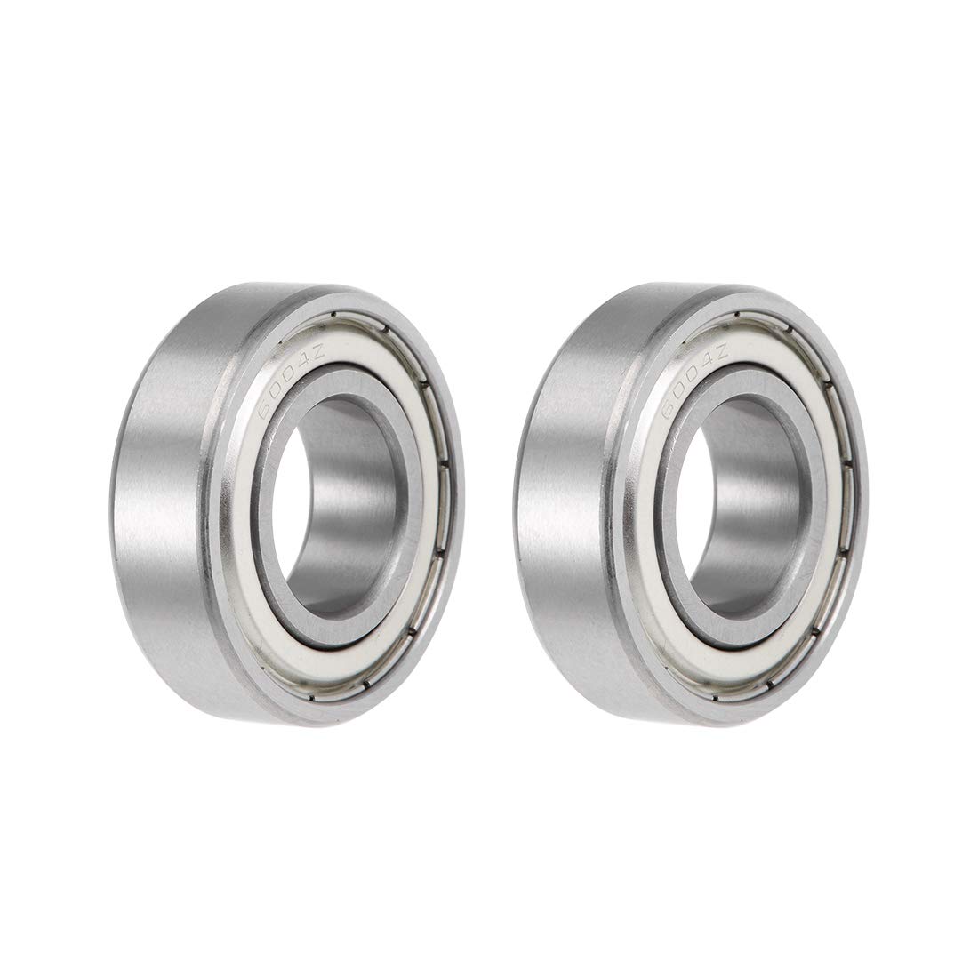 sourcing map 6004ZZ Profonda Scanalatura Sfera Cuscinetti Z2 20mm x 42mm x 12mm Doppio Schermato Carbone Acciaio 2pz