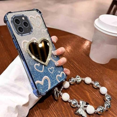 Coque iPhone dragonne miroir évite chutes retouche maquillage