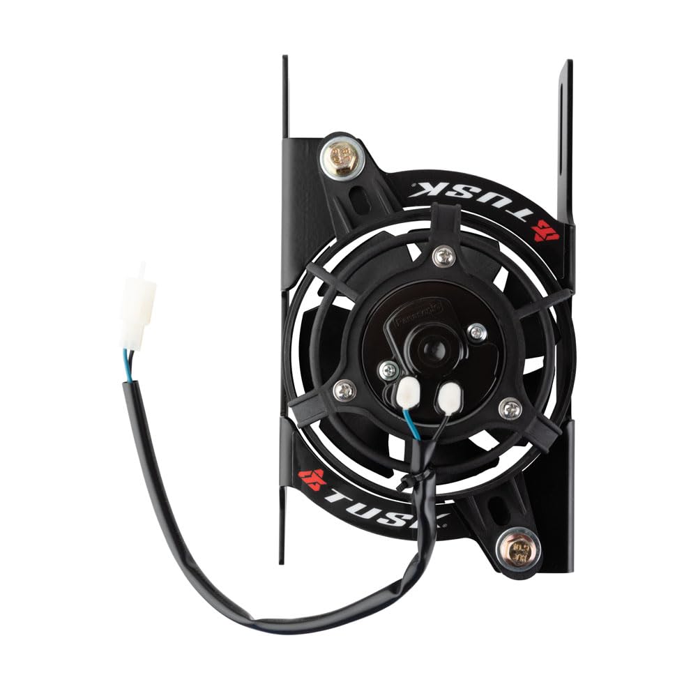 Tusk Digital Radiator Fan Kit – For KTM 350 EXC-F 2012-2013, Adjustable Thermostat & Panasonic Fan