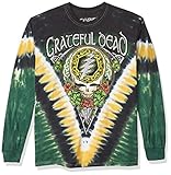 Liquid Blue Men's Grateful Dead Shamrock V Long Sleeve T-Shirt, Tie Dye, Medium
