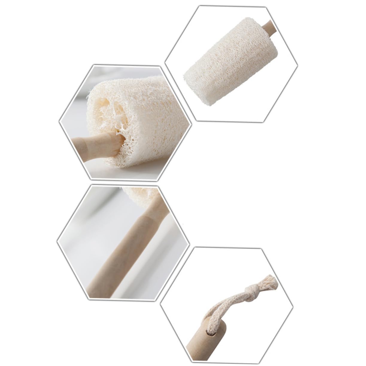 3 Set Bottiglie Spazzole Per Bottiglie Vasi E Teiere Loofah Per E Contenitori Cucina 3 Pezzi*3