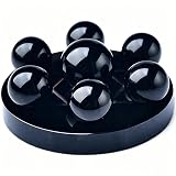 NIBHZ Sfera di Cristallo di Ossidiana Ornamenti Pietra Ossidiana Lucida Seven Star Array Pietra Feng Shui Ball,25cm