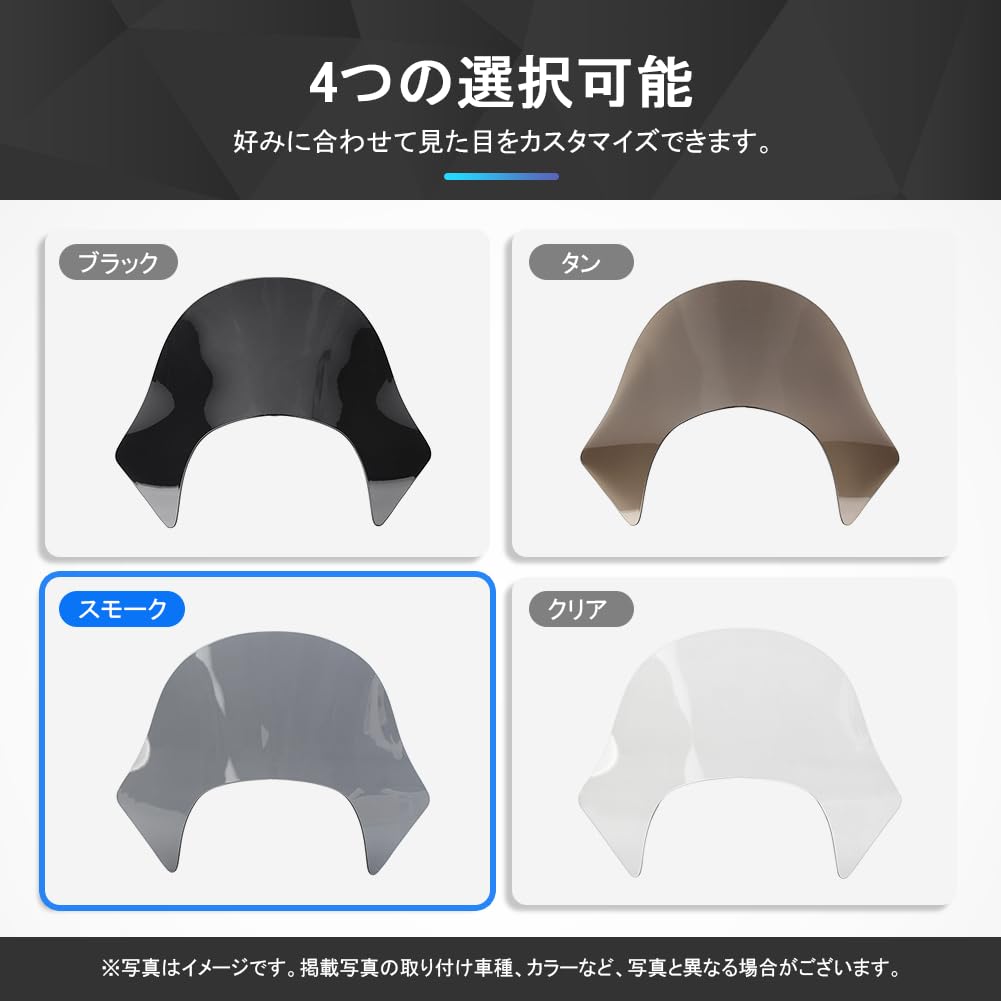 Amazon.com: GZYF Motorcycle Laminar Lip Windshield Windscreen