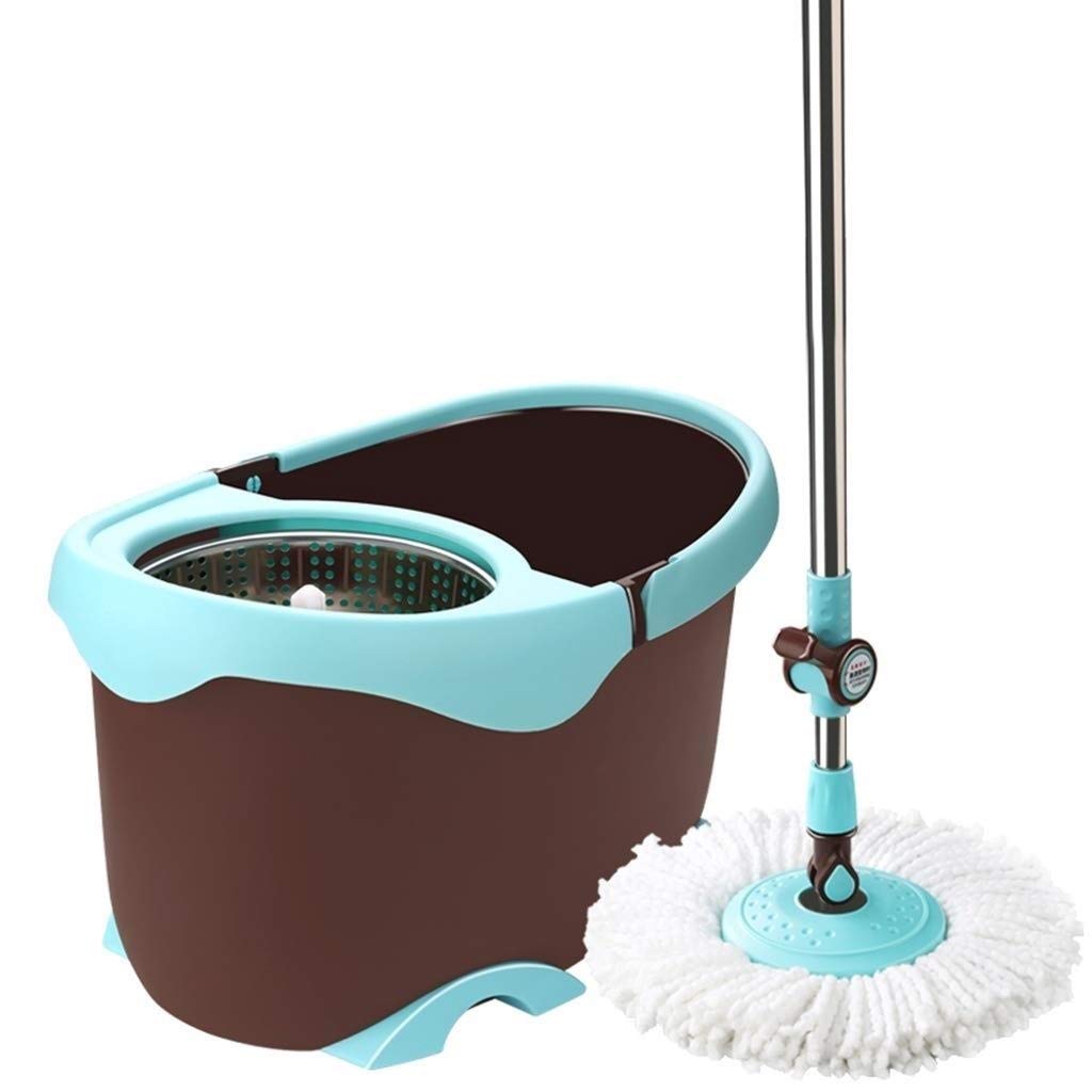 Sistema di pulizia del pavimento con mop in microfibra: cuscinetti lavabili, perfetti per la pulizia di legno duro, laminato e piastrelle con imbottitura e manici morbidi, adatti per legno, pareti,