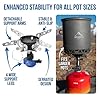 Widesea 1-2 Person Camping Cookware Set – Backpacking Pot with Heat Efficiency Ring, 3300W Folding Stove, 480ML Insulated Aluminum Mug, Utensils & Spice Container – Compact Outdoor Cooking Kit #3