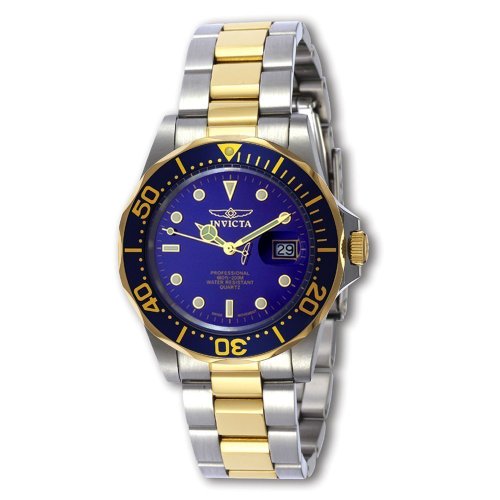 Mens Watch Invicta �C�����B�N�^ 9310 Pro Diver Two Tone �X�e�����X�X�`�[�� Pro Diver �N�I�[�c Blue �j���p �����Y �r���v �i���s�A���j
