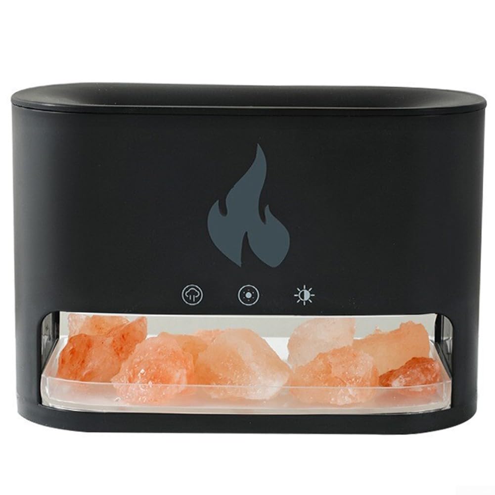 Humidificateur de flamme électrique veilleuse USB noir pour l'air sec en voyage
