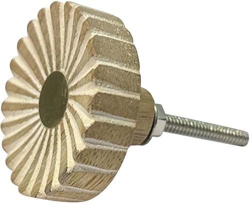 Miniatura 9 de Perilla Home Juego de 6 perillas de gabinete y cajón de madera - Perillas decorativas Siena para cómoda, gabinete de cocina, armario y tiradores de