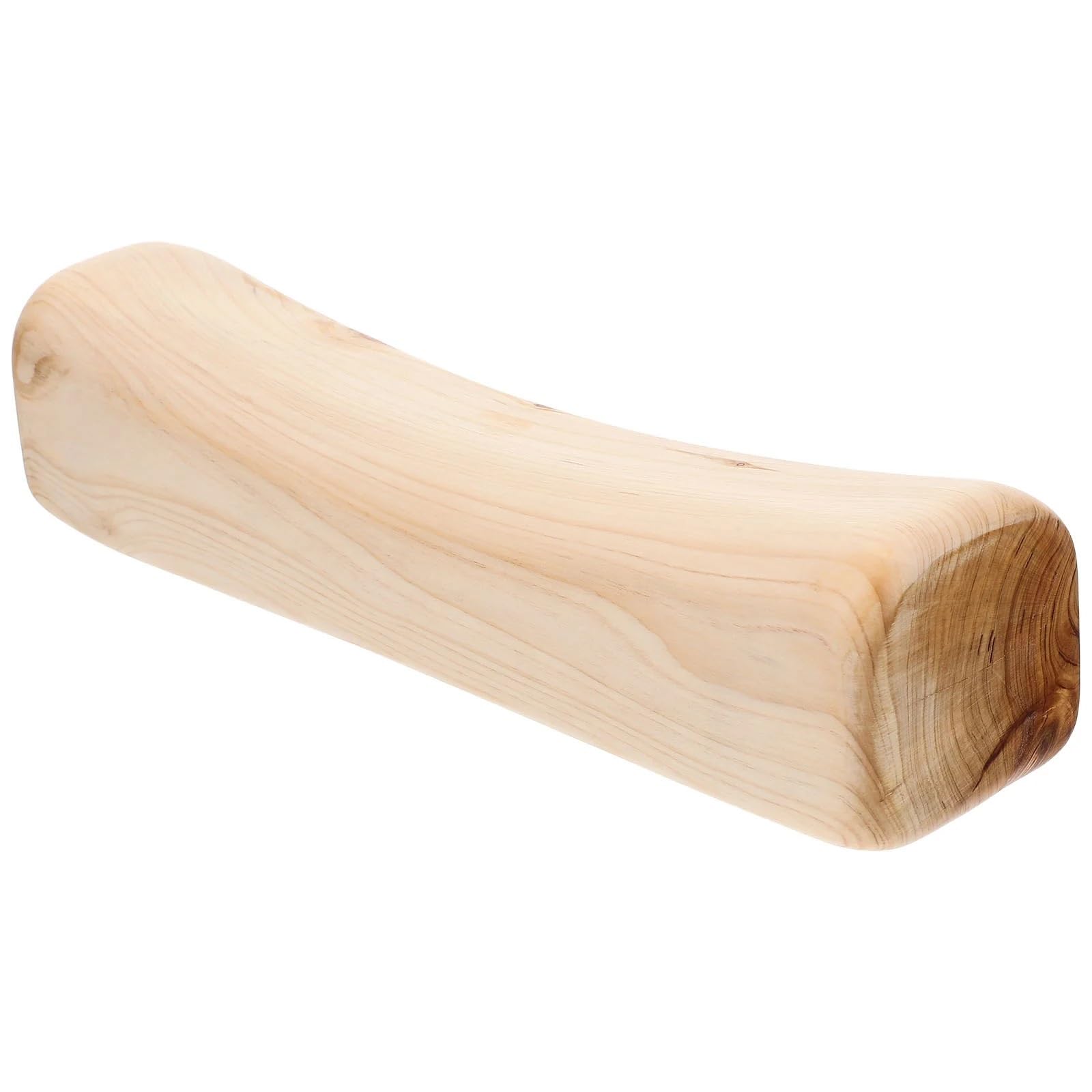 Poduszka pod głowę do sauny, Zagłówek do sauny Drewniana poduszka szyjna z drewna cedrowego Thopedic Neck Support Khaki 30x7x7cm