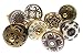 Price comparison product image Mango Tree - Ceramic Doors Knobs in 8 Different Moroccan Style Shabby Chic Vintage Designs for Cupboards, Wardrobes and Drawers