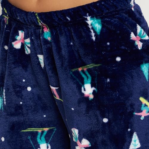 Image of CAMEY Womens Winter Full Sleeve Top and Pajama Pants Regular Fit Night Suit Round Neck Top and Pyjama Set Ladies Night Dress